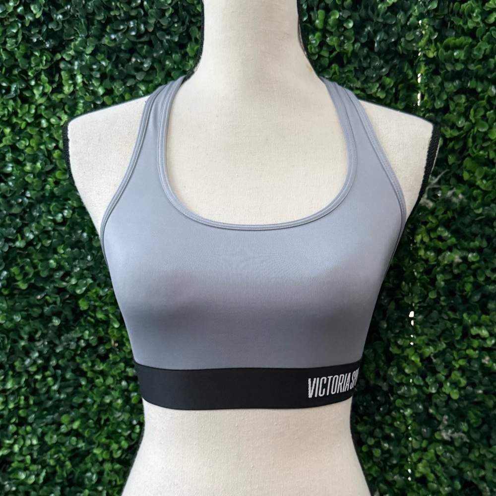 Victoria's Secret Gray Sports Bra Racerback